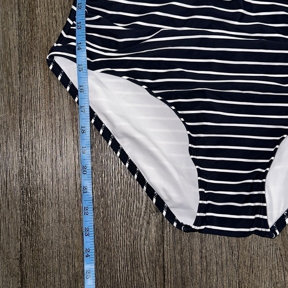 TOMMY HILFIGER Striped Halterneck One-Piece Swimsuit - Picture 10 of 10